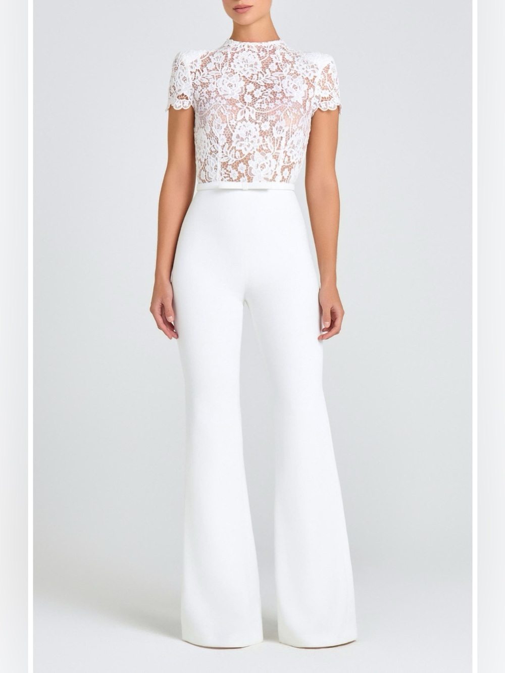 Nadine Merabi Hattie Jumpsuit in White 6